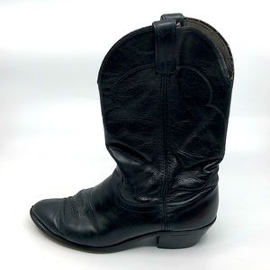 Laredo Black Leather Western Cowboy Cowgirl Boots
